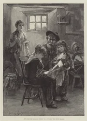 Wieści z kontynentu, wnętrze domku na Orkadach